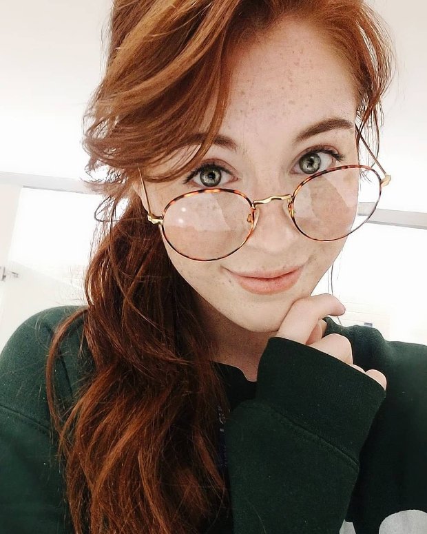 Redhead Cutie in Glasses