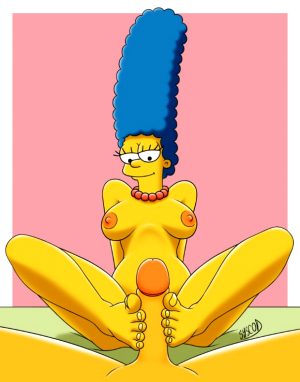 Marge doing foot job