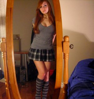 Redhead schoolgirl