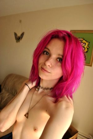Tiny Pink-Haired Alt Slut
